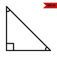 illustrazione di righello linea icona vettore