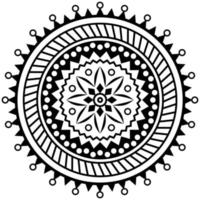 astratto circolare stilizzato ornamento tribale etnico motivo stampino tatuaggio vettore
