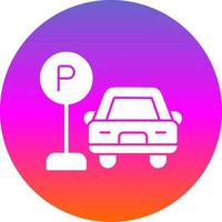 auto parcheggio vettore icona design