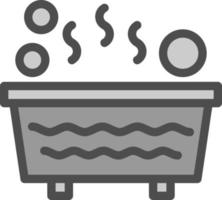 vasca idromassaggio vettore icona design