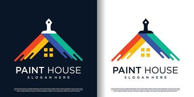 pittura logo design con creativo unico stile premio vettore