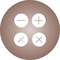 bellissimo matematica simboli glifo vettore icona