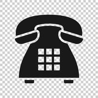 mobile Telefono icona nel piatto stile. telefono parlare vettore illustrazione su bianca isolato sfondo. hotline contatto attività commerciale concetto.