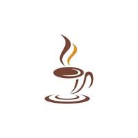 modello di logo della tazza di caffè vettore