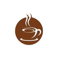 modello di logo della tazza di caffè vettore