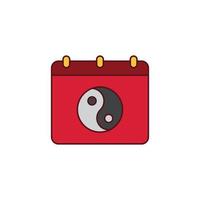 il Cinese nuovo anno tema icona è adatto per addizionale ornamenti vettore