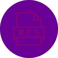 wps file formato icona vettore