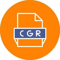 cgr file formato icona vettore