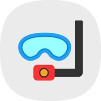 autorespiratore immersione vettore icona design