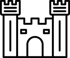castello cancello vettore icona design