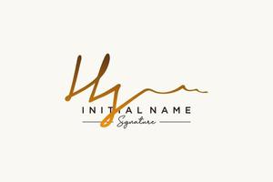 iniziale hs firma logo modello vettore. mano disegnato calligrafia lettering vettore illustrazione.