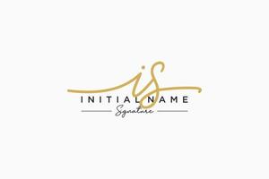 iniziale è firma logo modello vettore. mano disegnato calligrafia lettering vettore illustrazione.