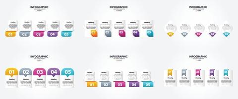 vettore illustrazione infografica piatto design impostato per pubblicità opuscolo aviatore e rivista