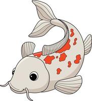 koi animale cartone animato colorato clipart illustrazione vettore