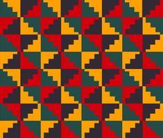 africano geometrico piazza triangolo colorato modello. azteco kilim geometrico senza soluzione di continuità modello africano colorato stile. astratto geometrico modello uso per tessuto, tessile, casa decorazione elementi. vettore