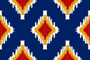 tessuto ikat modello arte. geometrico etnico senza soluzione di continuità modello tradizionale. americano, messicano stile. vettore