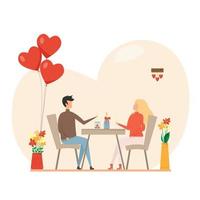 romantico cartolina. amore Data. San Valentino giorno vettore