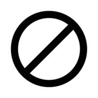 proibito icona silhouette vettore