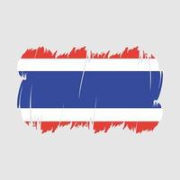 Tailandia bandiera spazzola vettore