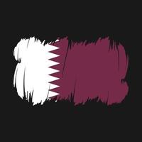 Qatar bandiera spazzola vettore