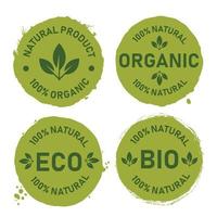 vettore illustrazione per biologico cibo e naturale prodotti logo, etichette e badge per cibo e bevanda promozione.