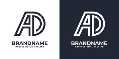 semplice anno Domini monogramma logo, adatto per qualunque attività commerciale con anno Domini o da iniziale. vettore