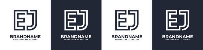 semplice ej monogramma logo, adatto per qualunque attività commerciale con ej o je iniziale. vettore