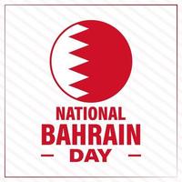 bahrain nazionale giorno vettore manifesto, saluto carta. esso è celebre ogni anno su 16 dicembre. vettore illustrazione