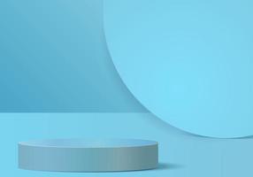 3d sfondo prodotti Schermo astratto blu composizione vettore