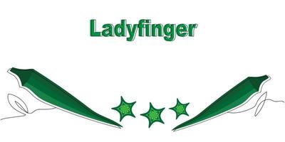 illustrazione di ladyfinger vettore