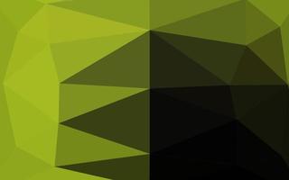 layout low poly vettoriale verde scuro, giallo.