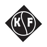 kf lettera logo design su bianca sfondo. kf creativo iniziali lettera logo concetto. kf lettera design. vettore