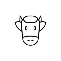 mucca zodiaco vettore per sito web simbolo icona presentazione