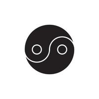 yin e yang vettore per sito web simbolo icona presentazione
