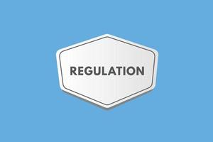 regolamento testo pulsante. regolamenti cartello icona etichetta etichetta ragnatela pulsanti vettore