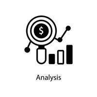 analisi vettore schema attività commerciale e finanace vstyle icona. eps 10