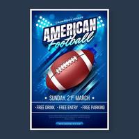 poster di football americano vettore