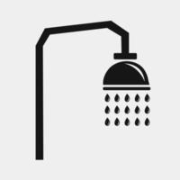 bagno doccia silhouette vettore illustrazione per grafico design e decorativo elemento