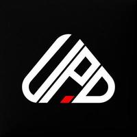 upd lettera logo creativo design con vettore grafico, upd semplice e moderno logo.