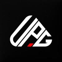 upg lettera logo creativo design con vettore grafico, upg semplice e moderno logo.