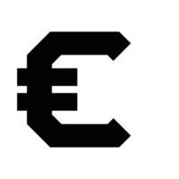 Euro moneta simbolo Vektor vettore