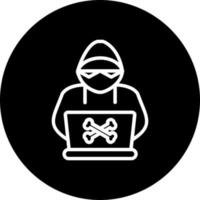 icona di vettore di hacker