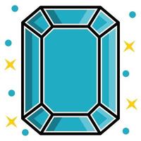 Smeraldo icona, adatto per un' largo gamma di digitale creativo progetti. vettore