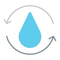 acqua trattamento icona, adatto per un' largo gamma di digitale creativo progetti. vettore