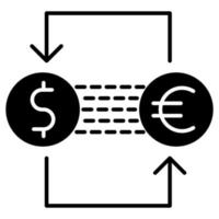 moneta scambio icona, adatto per un' largo gamma di digitale creativo progetti. vettore