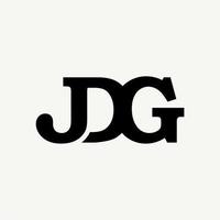 semplice lettera jdg logo modello vettore