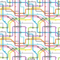 Modello senza cuciture di vettore della mappa della metropolitana