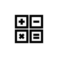 calcolatrice lineare icona. vettore illustrazione su bianca sfondo