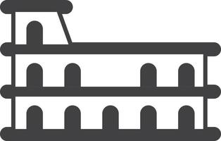 colosseo illustrazione nel minimo stile vettore