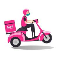 esprimere consegna sociale media inviare, scooter consegna, in linea consegna servizio o bicicletta e casa consegna Annunci o icona vettore